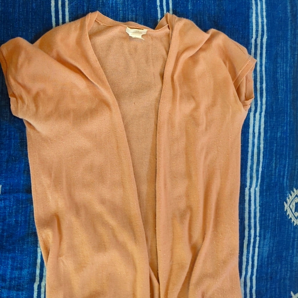 Short sleeve 100% cashmere JCrew cardigan small.